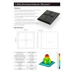 RushFPV 1.2/1.3G Directional Plate Antenna 16dbi Drone Accessories for Drones